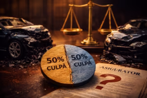 Accident rutier cu vină parțială: cum se calculează despăgubirea